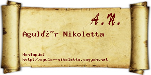 Agulár Nikoletta névjegykártya